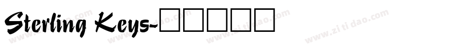 Sterling Keys字体转换